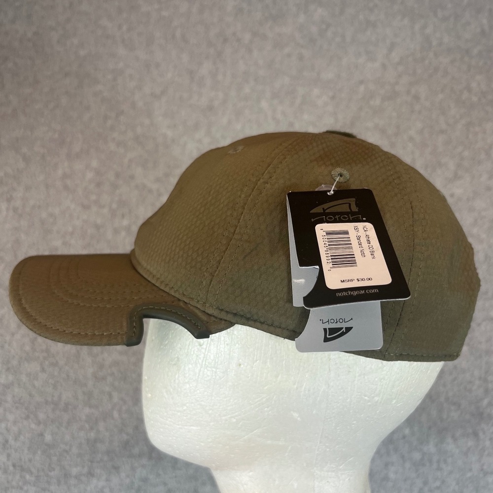 Notch Gear Hat Unisex Olive Drab Green NWT Sunglass Notch Athlete Blank XS